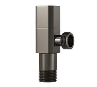 Tidevib Válvula de ángulo de latón, válvula de globo G1/2 con conexión adaptadora para accesorios de cocina y baño, para una construcción duradera de latón macizo, control de flujo de agua suave