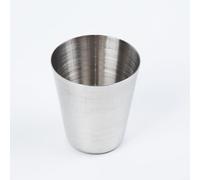 Tidevib Vaso de acero inoxidable de una sola pared para bebidas frías, café, cola, bar, restaurante, oficina (30 ml)