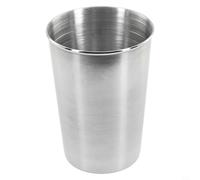 Tidevib Vaso de acero inoxidable de una sola pared para bebidas frías, café, cola, bar, restaurante, oficina (180 ml)