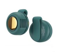 Tidevib Ventilador de clip de cintura para debajo de la camisa con 3 niveles de velocidad ajustables, rotación de 360 grados, para viajar, trabajar al aire libre, camping, pesca, ciclismo (verde)