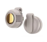 Tidevib Ventilador de clip de cintura para debajo de la camisa con 3 niveles de velocidad ajustables, rotación de 360 grados, para viajar, trabajar al aire libre, camping, pesca, ciclismo (blanco)