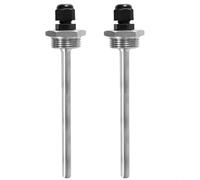 Tidgel 2 fundas de inmersión de acero inoxidable 304 rosca G3/4 para sensores de temperatura, carcasa de sonda resistente al óxido para tanques de agua y sistemas solares (8 x 30 mm)