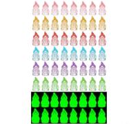 Tidgel 60 piezas que brillan en la oscuridad, para mini gnomos de resina para decoración de jardín de hadas caprichosa, figuras enanas de luz nocturna para microscapes y adornos de césped