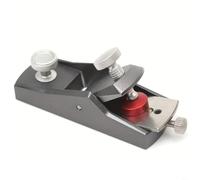 Tidgel Aleación de aluminio para mini cepilladora de madera con borde inferior plano de acero para panel de guitarra, herramienta luthier portátil de 4.25 pulgadas para carpintería