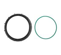 Tidgel Anillo de bloqueo del tanque de combustible y sello compatible con RENAULT para MEGANE MK2 para CLIO para KANGOO 1997-2019 ABS Pieza de repuesto negra para reparación segura del sistema de