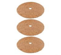 Tidgel Anillos de mantillo de fibra de coco para plantas, protectores de árboles de barrera, discos de retención de humedad del suelo, cubiertas de raíces de plantas en macetas (46 cm)