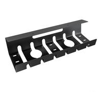 Tidgel Bandeja de gestión de cables para debajo del escritorio, cesta de alambre de acero de 40 cm, organizador de cables de malla negra con ventilación para configuración de desorden en casa y