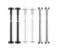 Tidgel Barra de soporte telescópica ajustable de 50 a 80 cm, poste de acero inoxidable con mecanismo de bloqueo para armario, estante de sofá, nivelación de muebles, plata (oro negro)