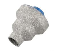 Tidgel Broca escalonada de 20-35-50 mm, flauta recta para metal, madera, aluminio, para azulejo de mármol, abridor de agujeros con rosca de 10 mm o 14 mm, plata (14 mm)