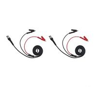 Tidgel Cables de clip, 2PCS BNC Macho a Dual para Sondas de Cocodrilo 5A 500V 1.2M Para Osciloscopio Generador de Señal Rojo Negro Alambre
