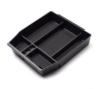 Tidgel Caja de almacenamiento para consola central para Ford F-150 para Raptor 2015-2021, bandeja organizadora interior de automóvil, compartimento de reposabrazos de plástico negro