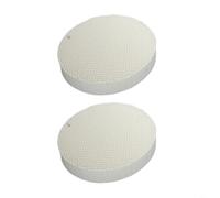 Tidgel Calentador de patio para placa de quemador de panal de abeja, diseño cuadrado de 3 agujeros de bajo consumo para llama, sentido de fuego (2 piezas)