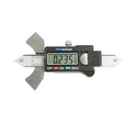 Tidgel Calibre de soldadura digital de acero inoxidable 0-20mm calibrador electrónico del surco con la inspección del Multi-ángulo 60° 70° 80° y conversión de la pulgada del milímetro