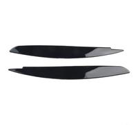 Tidgel Cejas de plástico negro, para BMW Serie 1 E87 E88 E81 E82 2008-2013, ABS faro párpado cubre bordes, kit de estilo exterior para coche, cubiertas de tapa de ojo para faros delanteros