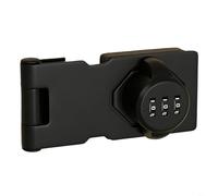 Tidgel Cerradura de puerta de armario de 3.5 pulgadas instalada con tornillos, seguridad de contraseña sin llave para refrigeradores, cajones, archivos y unidades de almacenamiento de doble puerta (D)