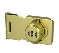 Tidgel Cerradura de puerta de armario de 3.5 pulgadas instalada con tornillos, seguridad de contraseña sin llave para refrigeradores, cajones, archivos y unidades de almacenamiento de doble puerta (E)