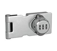 Tidgel Cerradura de puerta de armario de 3.5 pulgadas instalada con tornillos, seguridad de contraseña sin llave para refrigeradores, cajones, archivos y unidades de almacenamiento de doble puerta (C)
