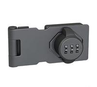 Tidgel Cerradura de puerta de armario de 3.5 pulgadas instalada con tornillos, seguridad de contraseña sin llave para refrigeradores, cajones, archivos y unidades de almacenamiento de doble puerta (B)