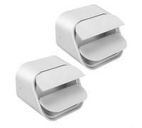 Tidgel Conector de codo de canalón de plástico blanco para bajantes tipo A de 3 x 4, se adapta a extensiones de 2 x 3 para un fácil drenaje de agua de lluvia y control de plagas (2 piezas)