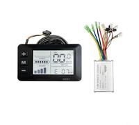 Tidgel Controlador de bicicleta eléctrica Set 36V 48V 250W 350W con pantalla LCD Modo dual para E-Scooter Hub Motor 15A JN-15A y GD01 Display