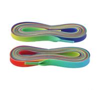 Tidgel Cordones tejidos de doble capa para hockey sobre hielo, cordones de nailon arcoíris para patines, ajuste seguro para entrenamiento y partidos, 84-120 pulgadas (274.3 cm)
