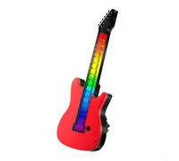Tidgel Difusor de aromaterapia para automóvil con luz de música RGB, clip de ventilación activado por voz, soporte de fragancia para decoración interior de automóviles, fácil y rápido de usar (rojo)