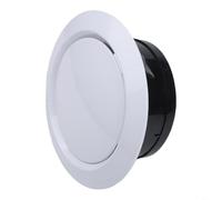 Tidgel Difusor redondo de ventilación de aire ABS con rejilla ajustable para techo o pared, cubierta de salida silenciosa de HVAC para el hogar, cocina, oficina, baño, 100 mm (75 mm)