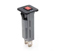 Tidgel Disyuntor térmico tipo W de 4 A a presión para reiniciar, portafusibles compacto a presión con terminales de control de calidad para una protección segura del panel eléctrico (paquete de 2)