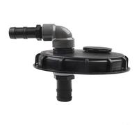 Tidgel DN150 IBC Cubierta del tanque con conector de manguera para la recolección de agua de lluvia, tapa de plástico a prueba de fugas con ventilación para el cubo de almacenamiento de agua (llenado