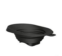 Tidgel Embudo a prueba de fugas para máquina de granizados, deflector de silicona para hacer conos de nieve, 205 x 140 mm (negro)