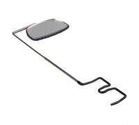 Tidgel Espejo ajustable para casco de bicicleta de 360° para seguridad de ciclismo, soporte de cristal retrovisor de acero inoxidable en gafas de sol o cascos, color negro