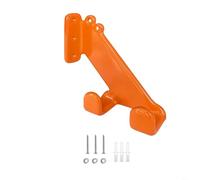 Tidgel Estante de almacenamiento de montaje en pared de motosierra de acero resistente, colgador protector naranja para garaje, taller, cobertizo, compatible con 009 011 200t 660 para Poulan