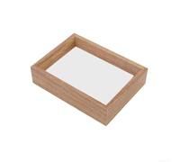 Tidgel Exhibidor Plantas Secas Doble para vista para madera Exhibidor | MDF para madera natural, perfecto flores secas, certificados, arte, varios tamaños estilos