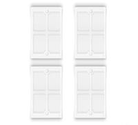 Tidgel Filtro HEPA de repuesto para tanque de aguas residuales ECOVACS X8 T80 ABS y paño filtrante, paquete de 4 unidades de filtración de polvo de alta eficiencia