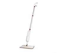 Tidgel Fregona con depósito de agua, mopa plana de microfibra giratoria de 360° para limpieza rápida del suelo, color rojo (olla de 650 ml)