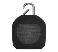 Tidgel Funda protectora de silicona para altavoz JBL Clip3, funda a prueba de golpes con corte de llave, piel resistente al sudor para viajes al aire libre y entrenamiento (negro)