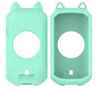 Tidgel Funda protectora de silicona para Garmin Edge 1050 con diseño de orejas de gato, cubierta a prueba de golpes, a prueba de polvo, carcasa suave y ligera para ciclismo, computadora (verde)