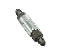 Tidgel Interruptor de aceite de liberación rápida AN3 de aluminio CNC M10 x 1.0 para motocicleta, moto de cross, válvula de cierre de línea de combustible, uso todoterreno, negro (plata)