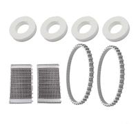 Tidgel Kit de anillos de espuma de repuesto para limpiadores de piscina Dolphin, 4 ruedas, 2 correas, 2 cepillos, piezas 6101611-R4 9985006-R2 para Triton Plus M200 C3