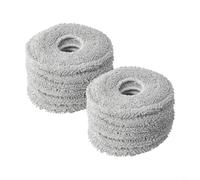 Tidgel Kit de paño de microfibra gris para aspiradora Conga 10090 AI Spin For Revolution Ultra Power, almohadillas de repuesto, paquete de 4 (10 unidades)