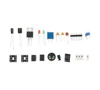 Tidgel Kit electrónico de entrenamiento de habilidades, con alarma de control de temperatura, tablero de práctica de soldadura de CA 12 V, 78 x 60 mm para aprendizaje de circuitos DIY