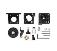 Tidgel Kit extrusor de titanio para impresora 3D, alimentador de stock de alto par para V6 para ENDER 3, soporta 1.75 mm para filamento flexible de TPU, compatible con alimentación remota, negro