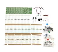 Tidgel LED controlado por voz para analizador SPECTRUM Kit de bricolaje, proyecto de soldadura reactiva de música de 3 niveles para pantalla audiovisual, tablero de aprendizaje electrónico