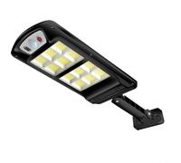 Tidgel Luz de calle solar con sensor de movimiento, lámpara LED impermeable IP65 para exteriores, control remoto, iluminación COB de 12 lados para camino de jardín, fácil y rápido de usar