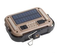 Tidgel Luz de trabajo LED solar, linterna de camping recargable de 3600 mAh con soporte de trípode, IPX4 impermeable para aventuras al aire libre, fácil y rápido de usar (4K)