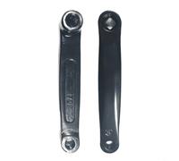 Tidgel Manivela, par de acero de 170 mm para bicicleta estática, para agujero de tornillo M14 de 13 x 13 mm, orificio prismático, pieza de repuesto para deportes de interior, color negro
