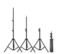 Tidgel - Micrófono trípode ajustable de aleación de aluminio para soporte con montaje de tornillo de 1/4 pulgadas, plegable y extensible hasta 150 cm (55 cm)