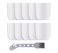 Tidgel Paquete de 10 filtros de tela reutilizables T-03193 para aspiradoras inalámbricas Makita-XLC02 LC01 BCL180, filtro de tela de repuesto T-03193