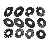 Tidgel Paquete de 12 bandejas de siembra de jardín para Earth Way 1001-B y 60010/60009, placas espaciadoras de plástico negro para zanahorias, frijoles, pepinos
