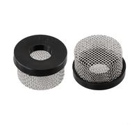Tidgel Paquete de 2 filtros aireadores de malla de acero inoxidable 3/4-14 rosca hembra para filtrado eficiente Livewell (2 piezas)